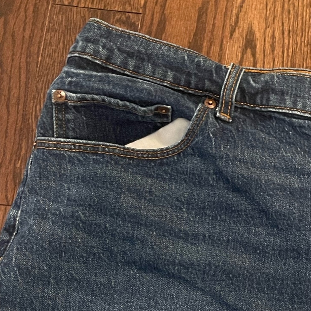 Abercrombie Curve Mom high rise denim shorts